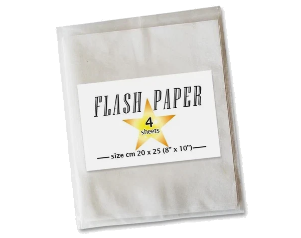 Flash Paper Produktverpackung